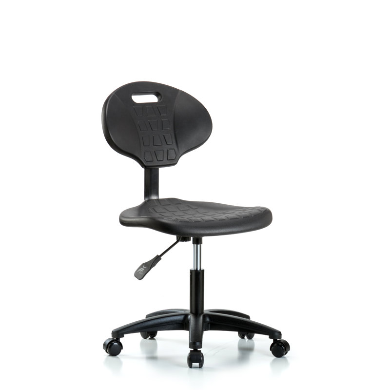 Chaise de travail Isadora, Roulettes, Black, Noir
