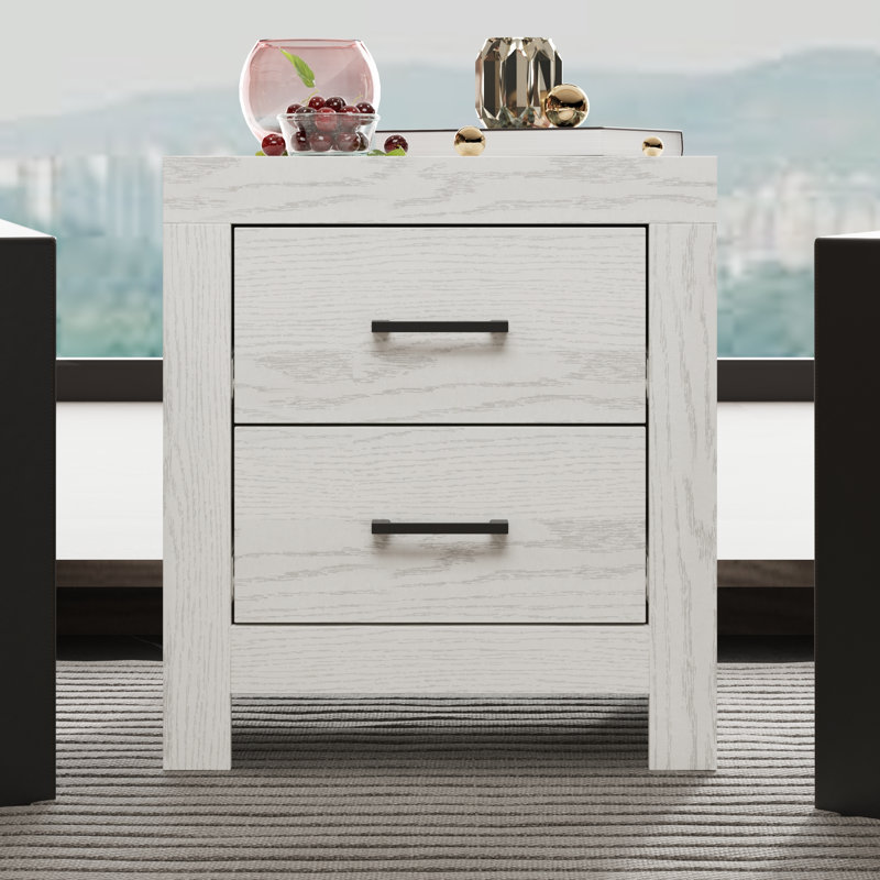 Table de bout à 19 tiroirs H 19,7 po, Gris