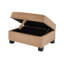 Canapé d'angle en forme de U de 279 cm (109,8 po) avec pouf de rangement amovible pour salon