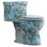 Toilette allongée une pièce à base ronde, toilette à hauteur confortable ADA, chasse d'eau à jet de jante de 1,28 gallon par chasse, toilette de luxe, installation brute de 12 po