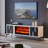 Modern simulation electronic fireplace TV cabinet