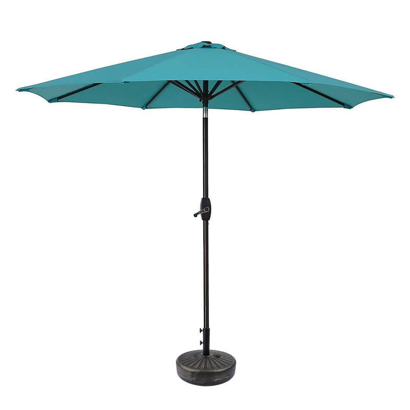 Parasol de marché 108 "Pierpoint, Turquoise, Bronze