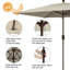 Parasol de marché rectangulaire 6 pi 6 po x 10 pi Monek-1552689574