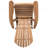 Farmhouse Style Outdoor Patio Adirondack Chair-556933788