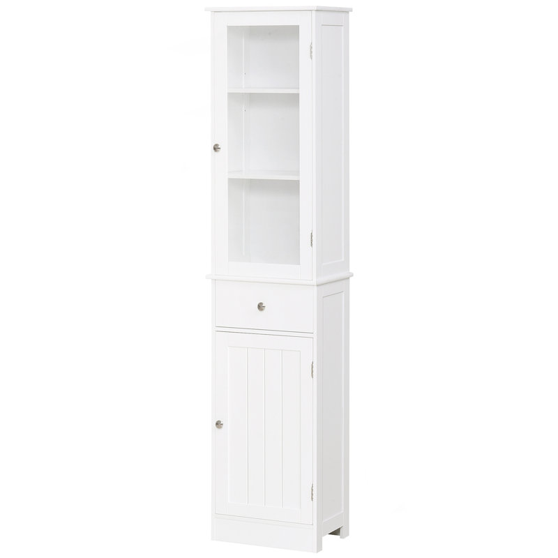Slim Bathroom Storage Cabinet With Ample Space And Secure Design