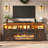  Farmhouse Fireplace TV Stand with 36" Electric Fireplace for 75/80 Inch TV, 32" H Entertainment Center with LED Light & Power Outlet, Rustic Media Console with Barn Door for Living Room-1494174794-1445152939