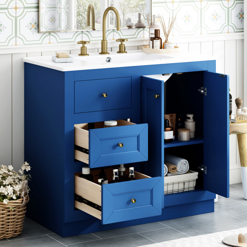 Bathroom Vanity With Ceramic Sink
