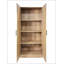 Armoire de rangement polyvalente en chêne Modex avec tablettes réglables et portes à fermeture douce pour une organisation polyvalente-687073897