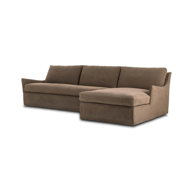 Monette 2PC LAF Sectional-Broadway Coffee, Right Hand Facing