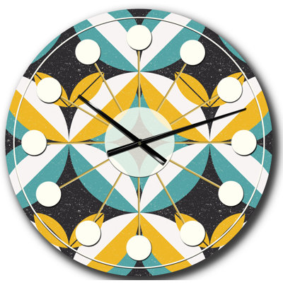 Horloge murale rétro Mid-Century