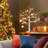 2FT Lighted Birch Tree with 8 Christmas Gnome Ornaments, Battery-Powered Timer for Indoor Holiday Decor