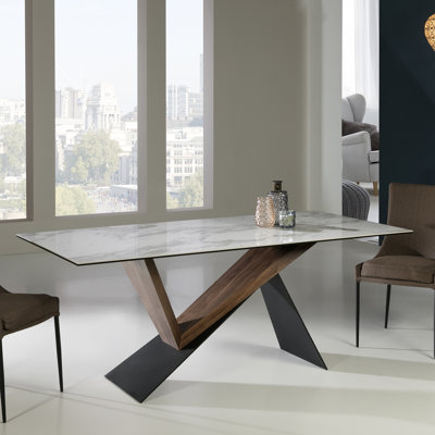 Almere Glass Top Dining Table