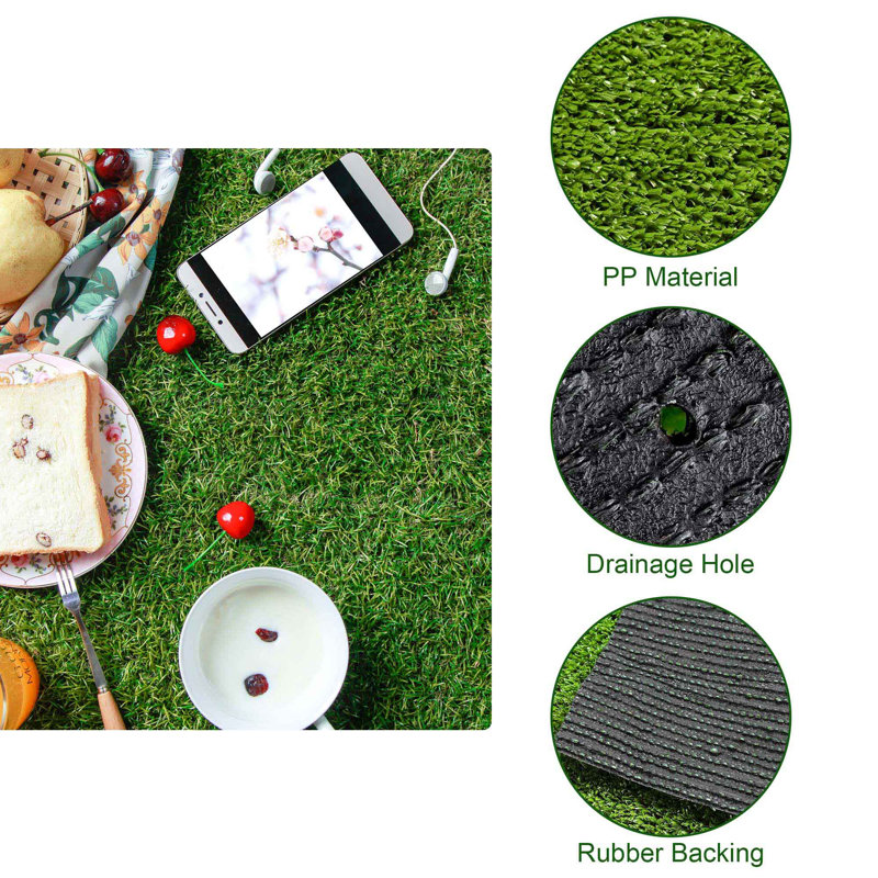 Gazon artificiel pour animaux de compagnie, H 787,38 po x l 39,38 po x P 1 po, Vert
