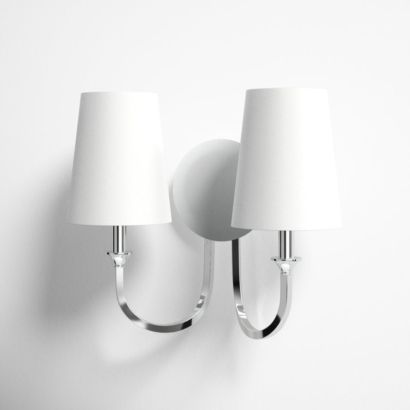 Ikenna Armed Sconce, Polished Chrome