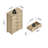 Allysyn 5 Drawer Dresser-180180416