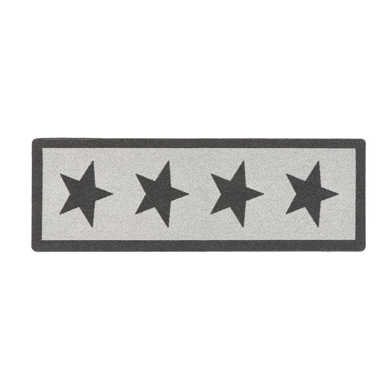 My Utility Star Kitchen Mat, Grey, Runner 67 x 200 cm