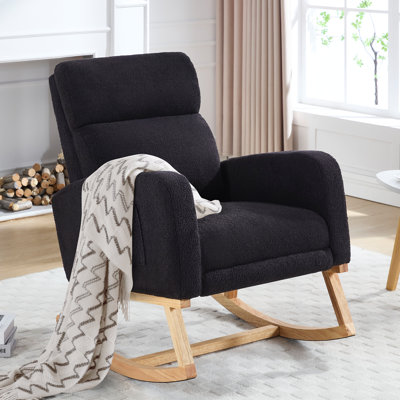 Anacely 28" Wide Roki with Solid Wood and Footrest