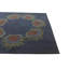 Tapis carré bleu marine Orlando