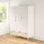 Litzy 3 Door Manufactured Wood Wardrobe