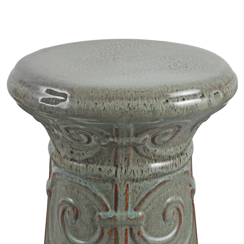 Tabouret de jardin Jayesh, Turquoise réactif