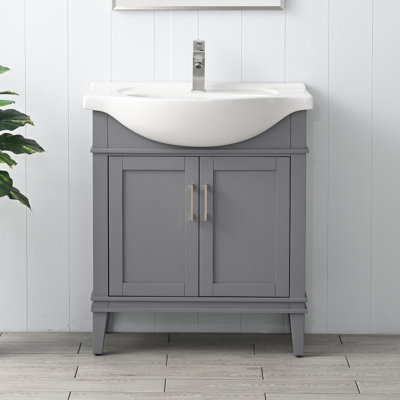 Arlowene 30'' Single Bathroom Vanity with Ceramic Top