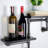 Stylish Black Pipe Shelf, 22.0 x 5.1 x 16.5 inches | Durable 100% MDF Construction, Perfect for Home or Office | Rustic Industrial Design, Ideal for Organizing Books, Decor & More-1142375072
