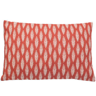 Geometric Cotton Blend Reversible Throw Pillow