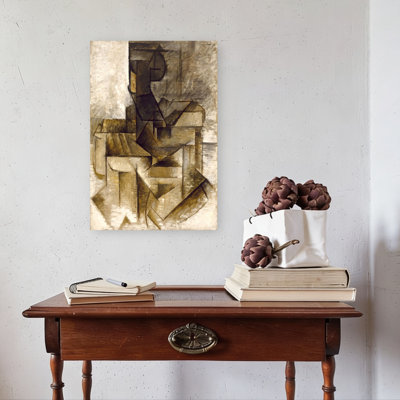 The Rower Abstract Classic Geometric Portrait Wall Art Print by Pablo Picasso - 1 Piece Wrapped Canvas Wall Art