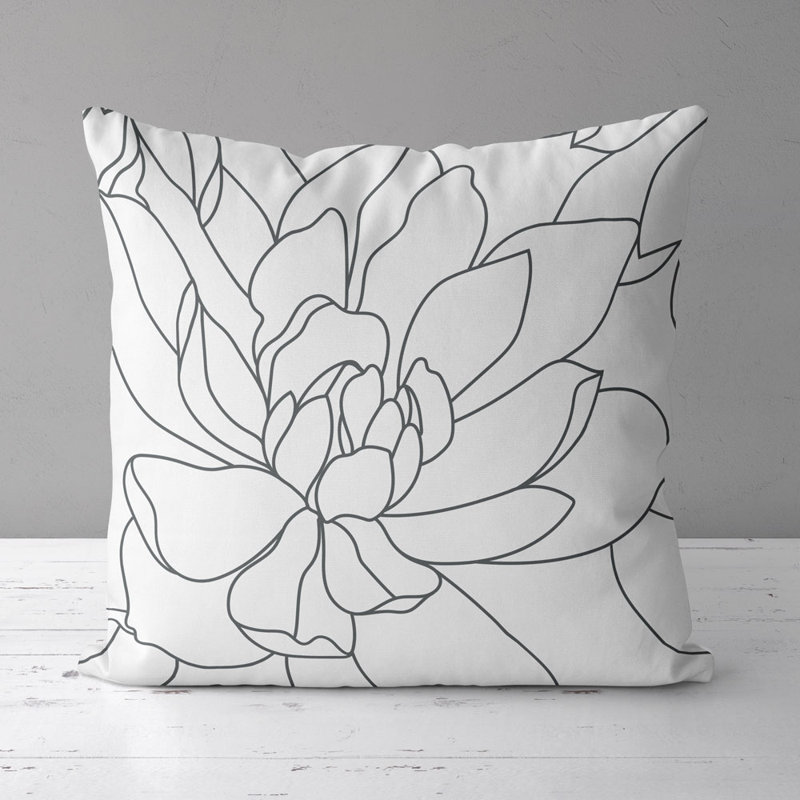 Housse de coussin carré et insert, Grey