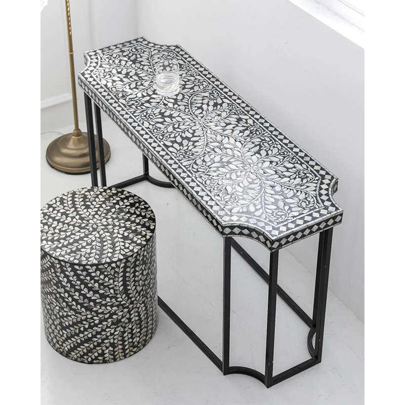 Console en métal Boho Coastal