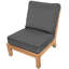 Monterey Sectional Armless Teak Outdoor Chair-1405620690