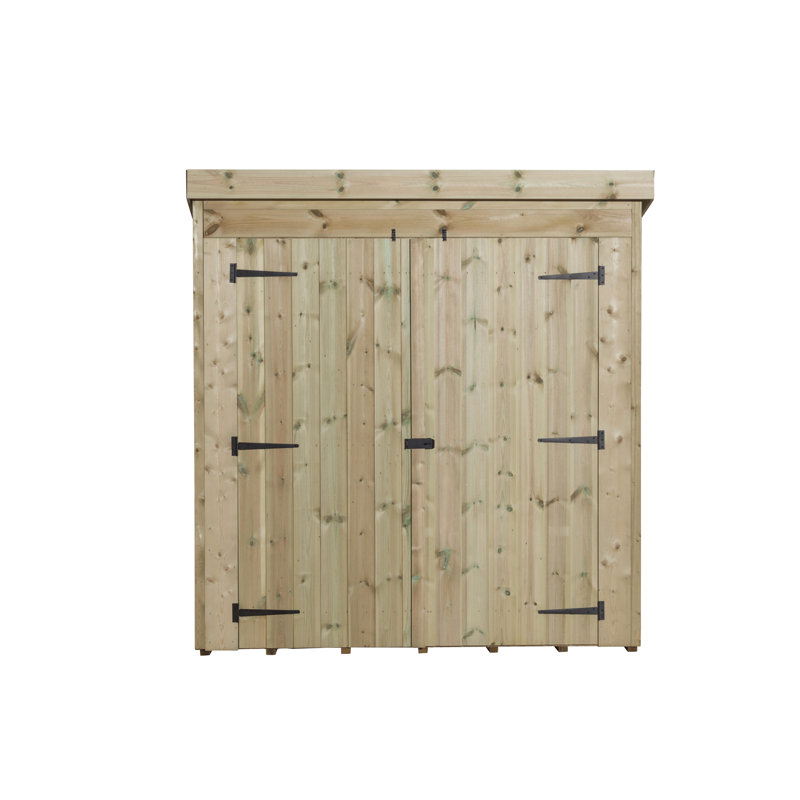 10 ft. W x 8 ft. D Solid Wood Tongue & Groove Pent Garden Shed