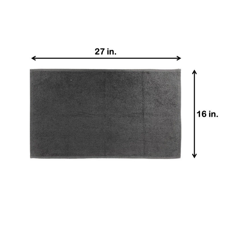 Shirli Cotton Hand Towel, Charcoal
