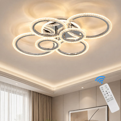 Lolanda 6-Light 80cm Acrylic LED Flush Mount