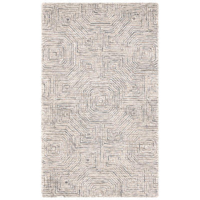 Deyoung Hand Tufted Wool Geometric Rug