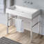Britannia Vitreous China Rectangular Console Bathroom Sink-1540612968