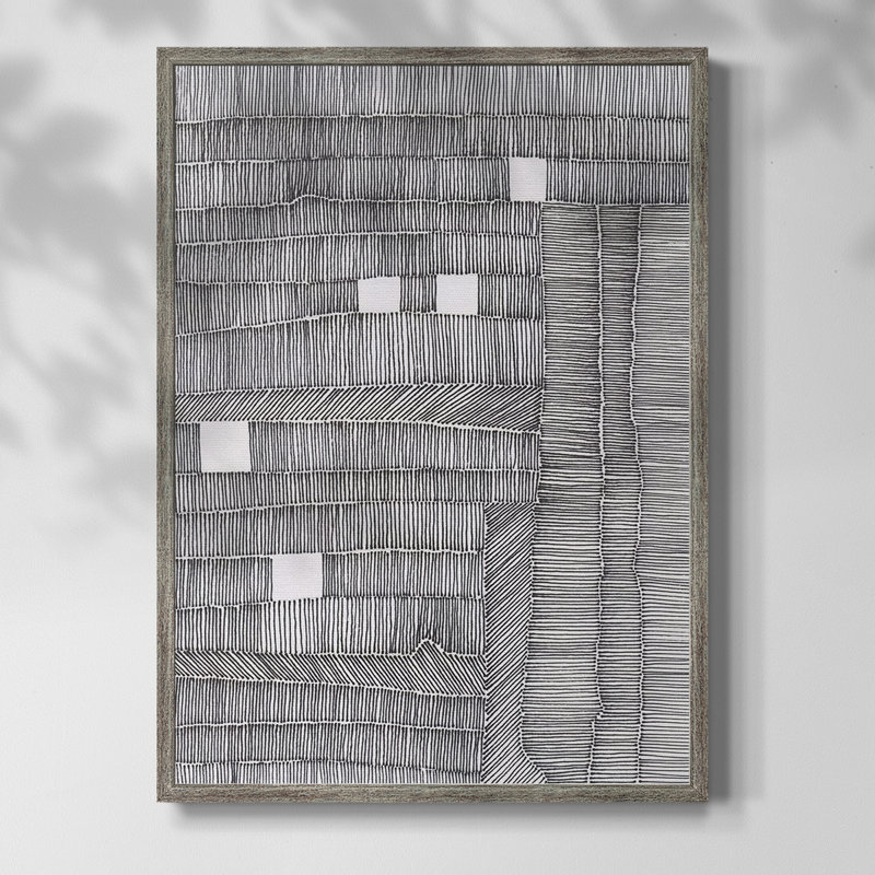 «Tedious II», reproduction encadrée - bois massif, H 30 po x l 24 po