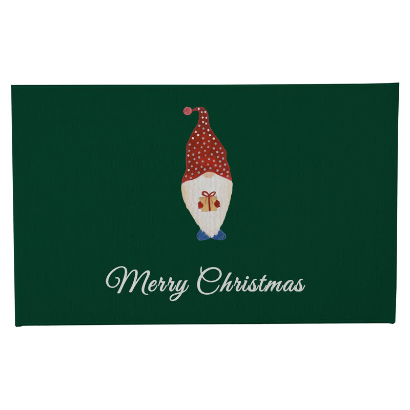 Paillasson Merry Christmas, Evergreen, L 17 po x L 24 po