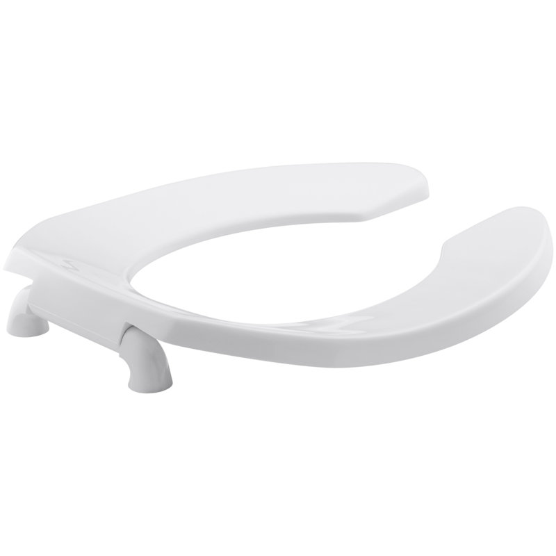 Lustra Elongated Toilet Seat with Check Hinge, White