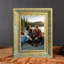 Cadre photo doré antique 1PC pour présentation de photos et d'anniversaires 5 po x 7 po