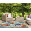 Tapis intérieur / extérieur bleu touffeté à la main Hemsworth-147039454
