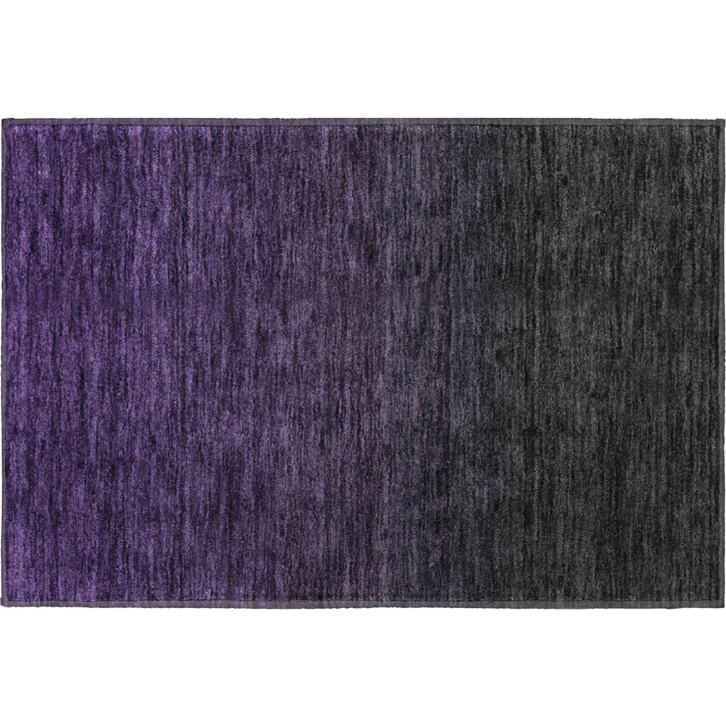Premium Machine Washable Prisco Eggplant Rug, Rectangle 1'8" x 2'6"