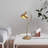 Phylis Elegant Metal Table Lamp, Gold Finish, 7.5 x 11.4 x 22.8 Inches | 19 cm Base Plate Diameter, E27 Socket (Max 40W), 78.7 in Cord, IP20 Rated | Ideal for Modern Hotel & Home Decor, Stylish & Functional Design-1157790513