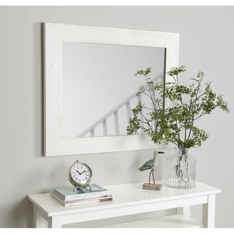 Miroir d'appoint Marcourt, Blanc rustique