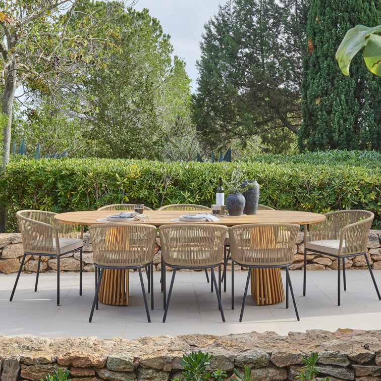 Hopley 9 - Piece 8- Person Outdoor Table Set
