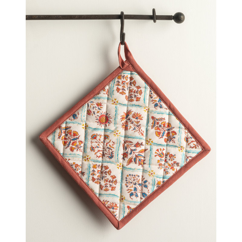 Ensemble de maniques 100 % coton Romane Maison d'Hermine - 8 po x 8 po