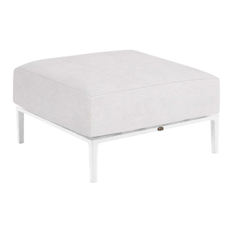 Repose-pieds Havana, Sunbrella® ‑ lin neige, No welt/Standard fill, Black
