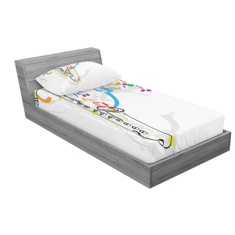 Microfiber Sheet Set, Twin XL Sheet Set with Fitted Sheet