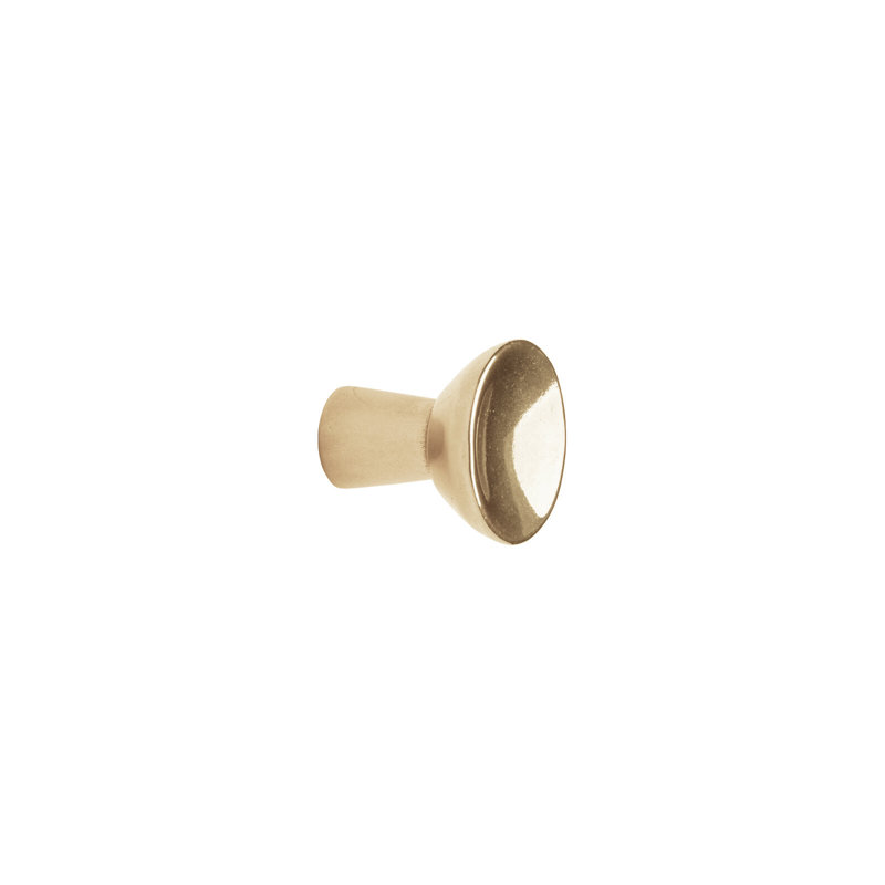 Brut Bronze Round Knob, Silicon Bronze Brushed