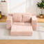 Canapé à compression en mousse à mémoire de forme pour salon - sans assemblage, conception convertible 2-en-1, tissu en velours côtelé - canapé compact-1216018834